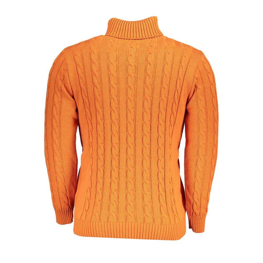 U.S. Grand Polo Arancione Acrylic Men Sweater - XXL
