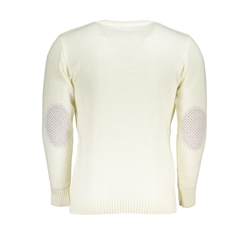 U.S. Grand Polo Bianco Acrylic Men Sweater XL, XXL