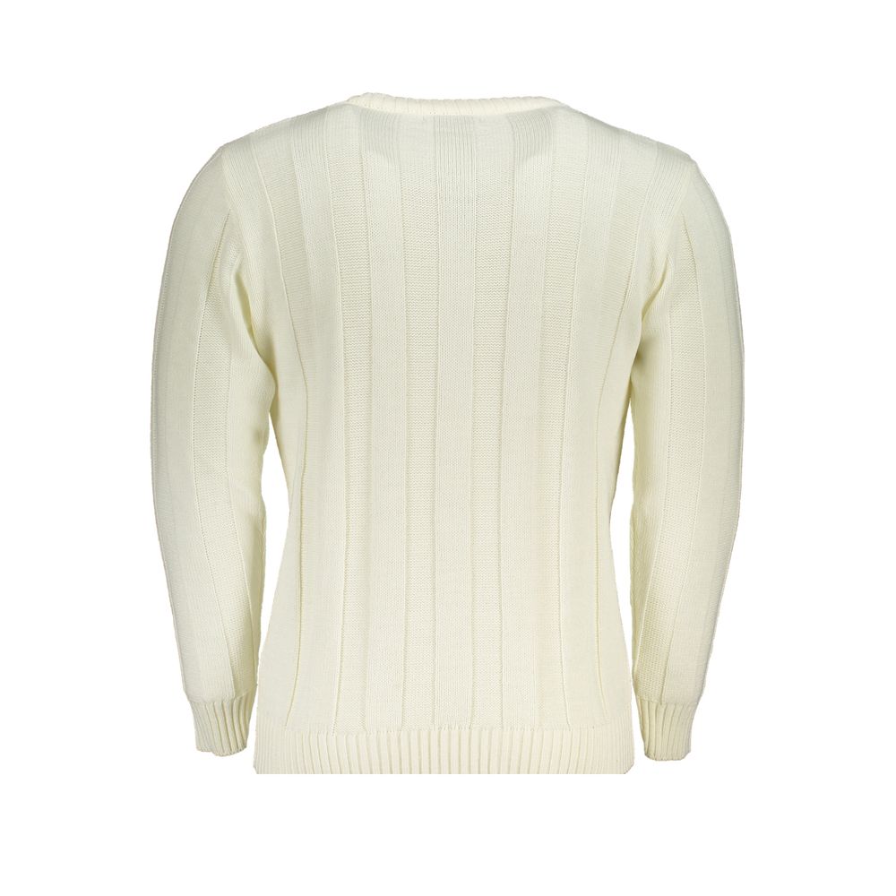 U.S. Grand Polo White Acrylic Men's Sweater - XXL