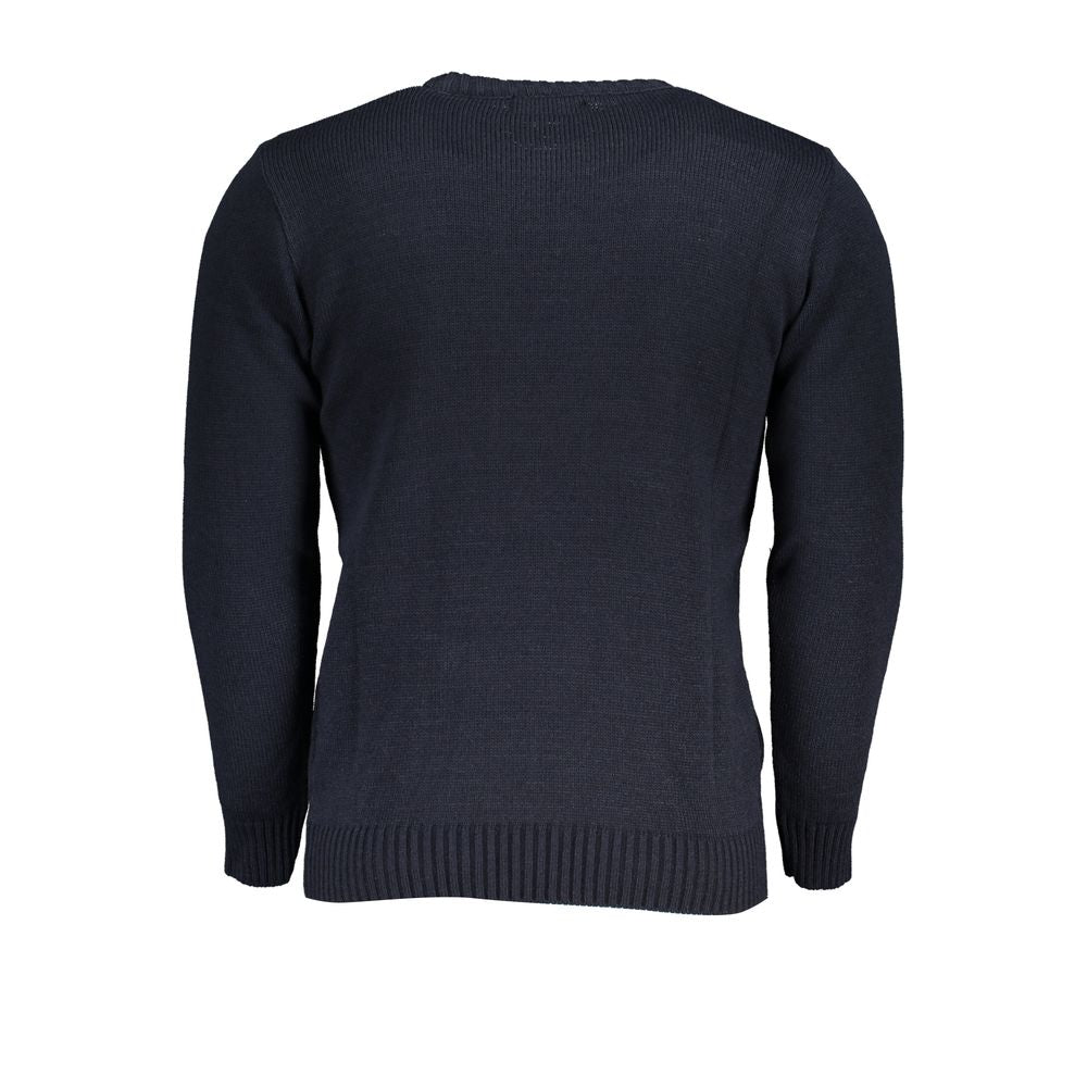 U.S. Grand Polo Blue Acrylic Men Sweater - XXL