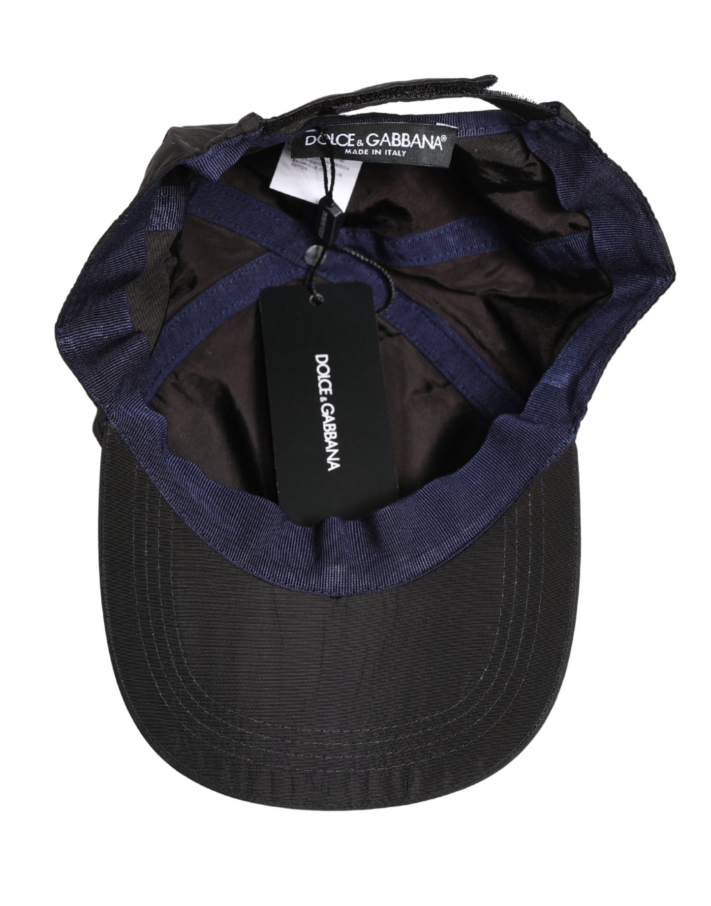 Dolce & Gabbana Men's Black Cotton 6 Panels Baseball Cap