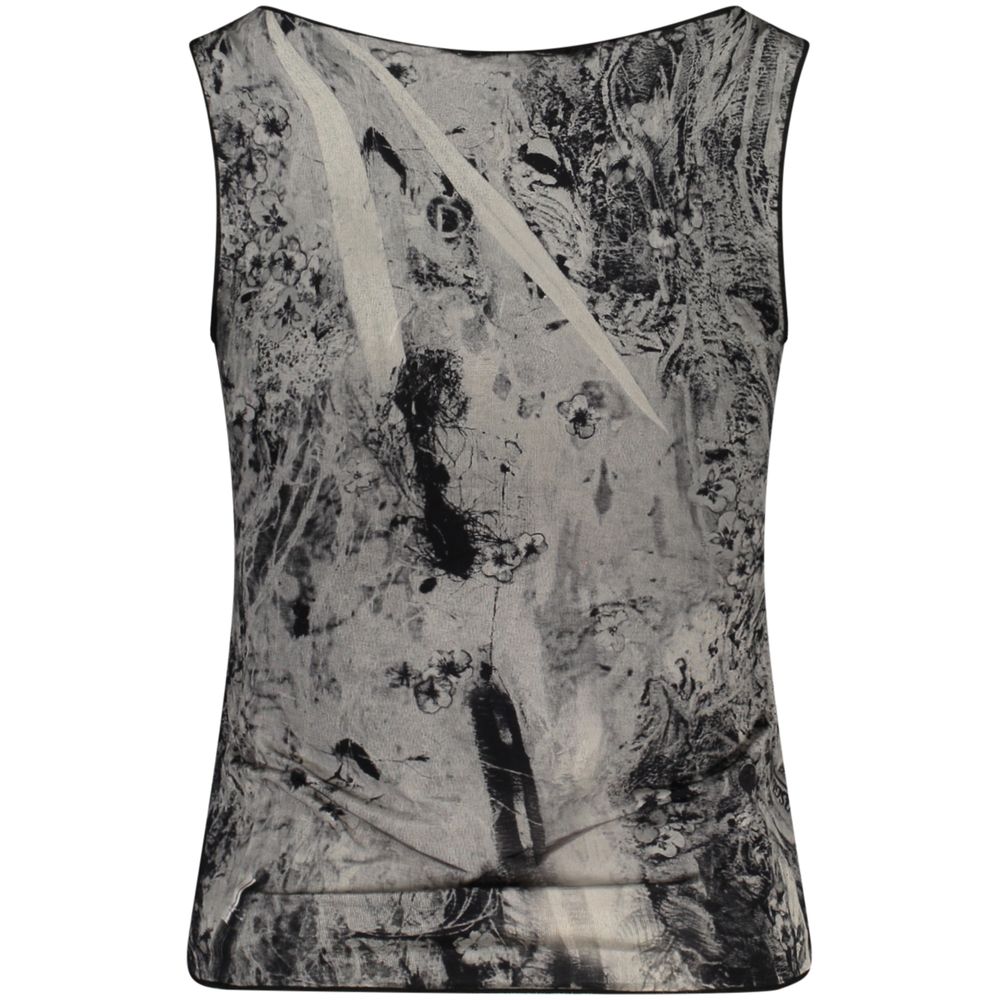 Desigual Edinburgh Fantasy Tank Top in Black Viscosa