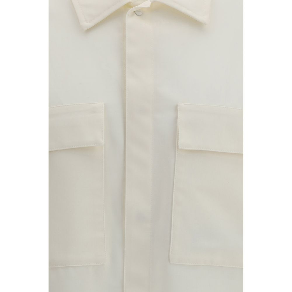 LAMINAR Beige Polyester Shortsleeve Shirt by Lardini