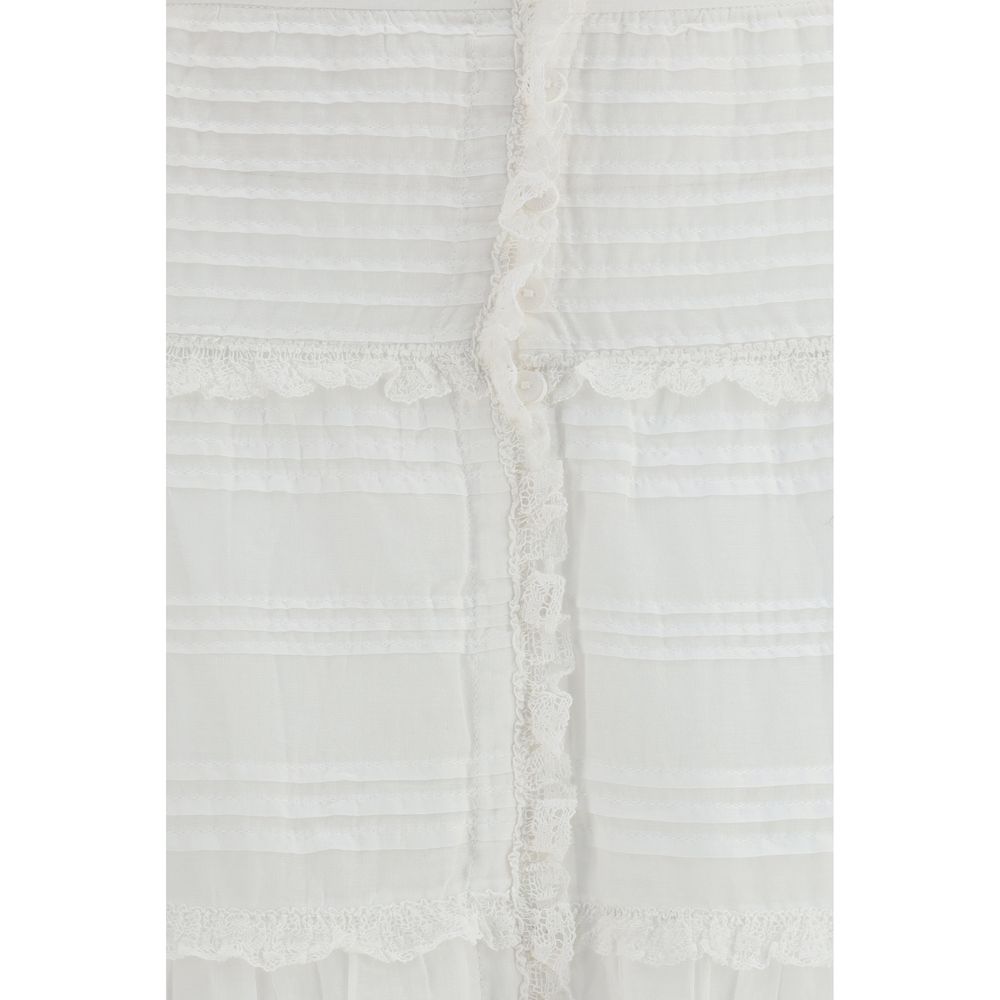 Marant Étoile White Paoline Maxi Skirt