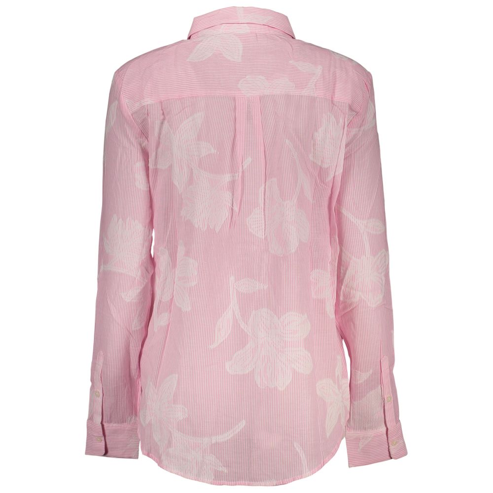 Desigual Pink Cotton Women Shirt - Bold & Playful Essence