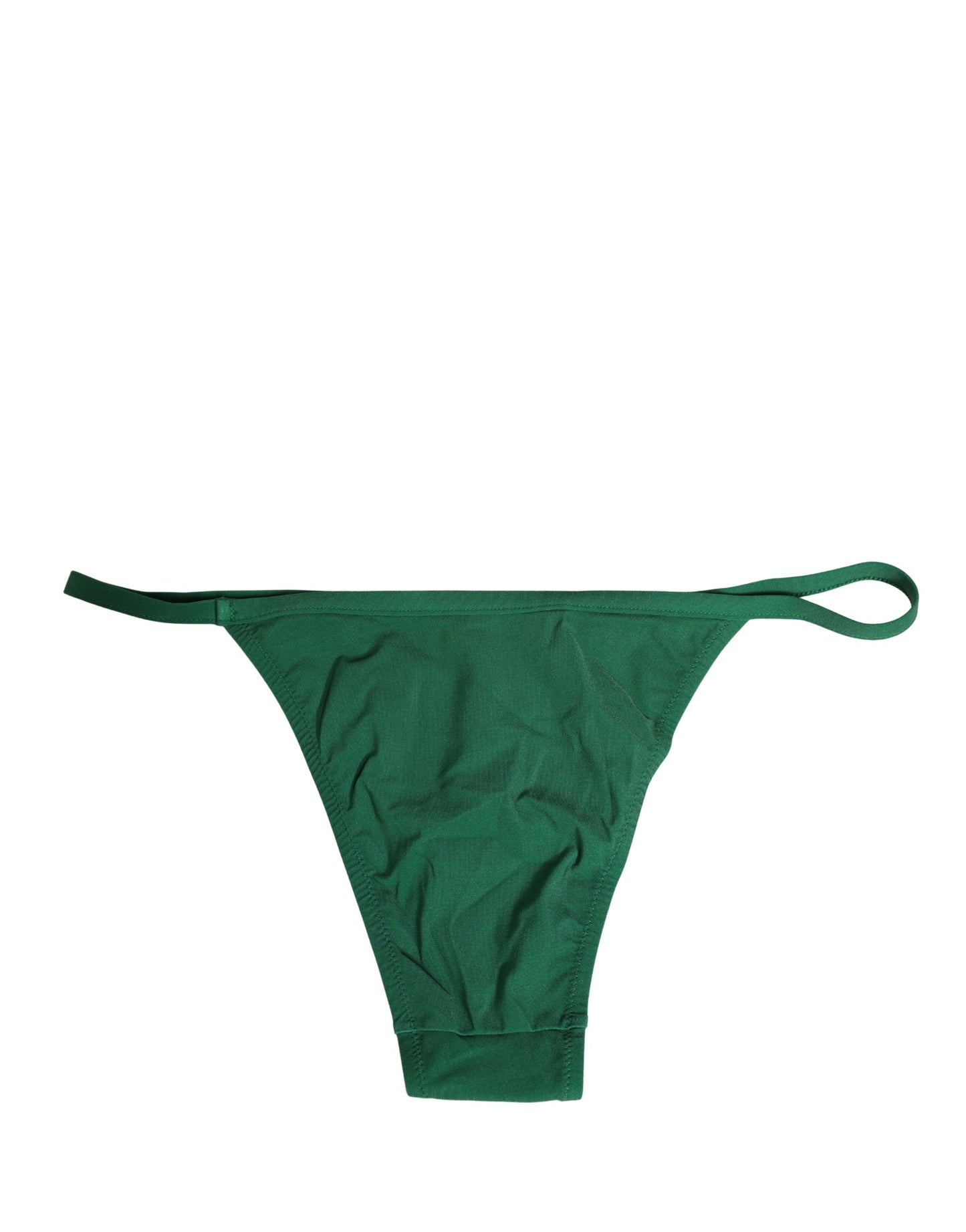 Dolce & Gabbana Green Nylon Bikini Bottom Swimwear