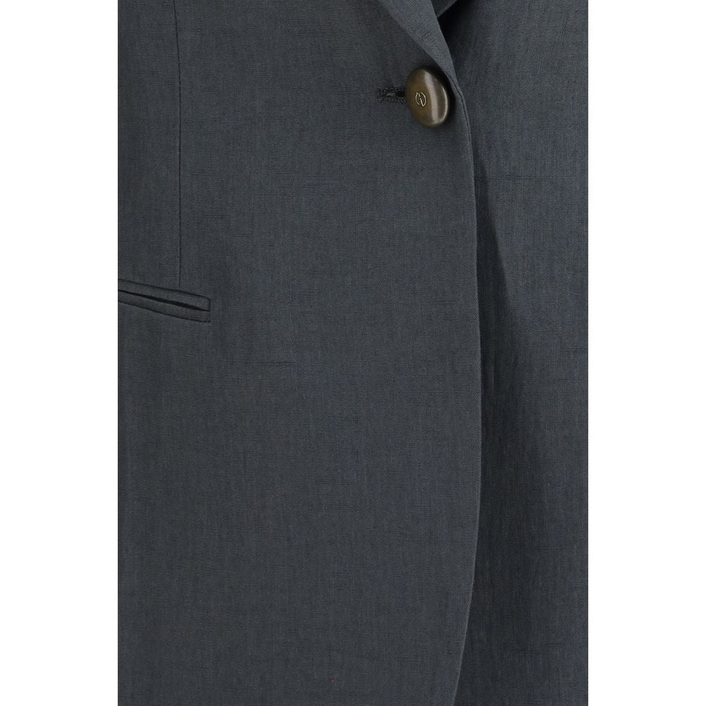 Giorgio Armani Brown Linen Jacket for SS26