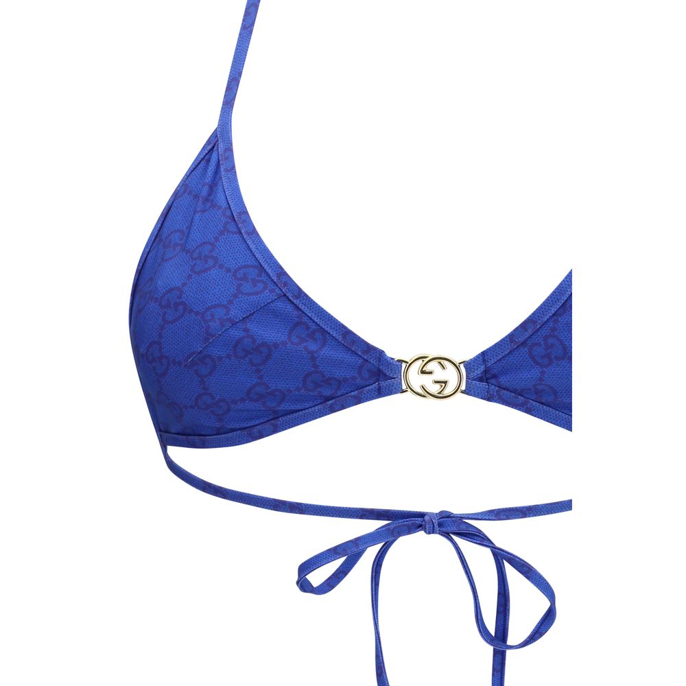Gucci Blue GG Print Bikini Swimsuit - A Bold Statement of Luxury