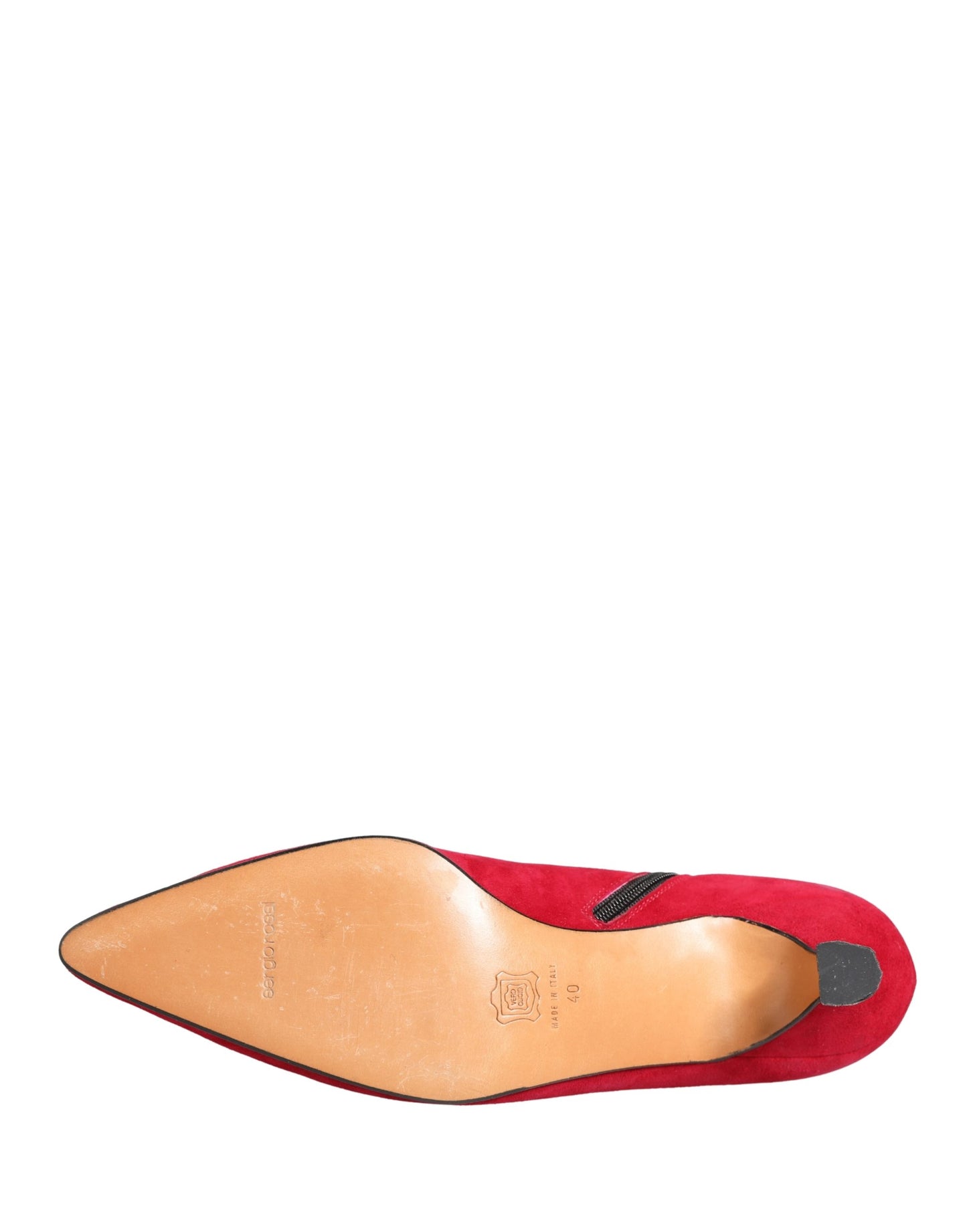 Dolce & Gabbana Red Suede Ankle Boots