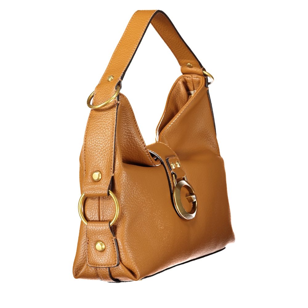Guess Jeans Brown Polyethylene Handbag - Camden Bag
