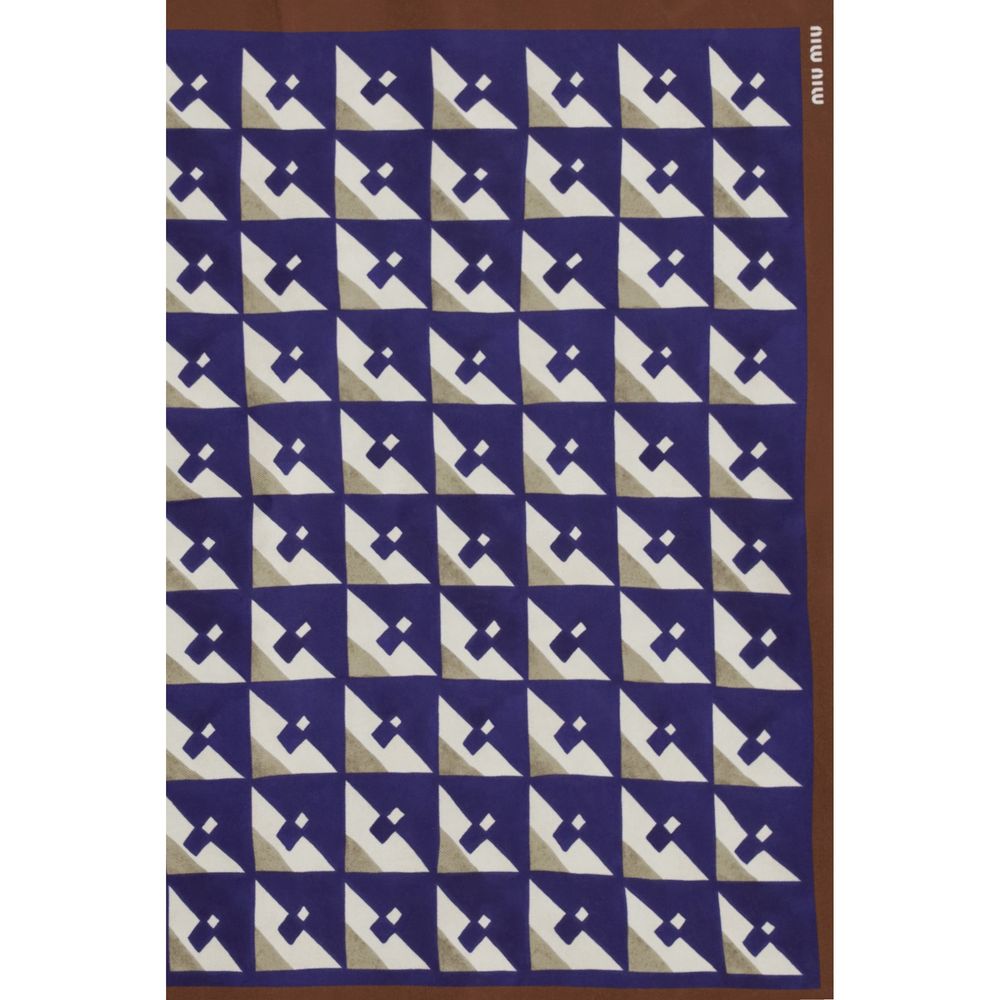 Miu Miu Multicolor Silk Scarf - Effortless Elegance Redefined