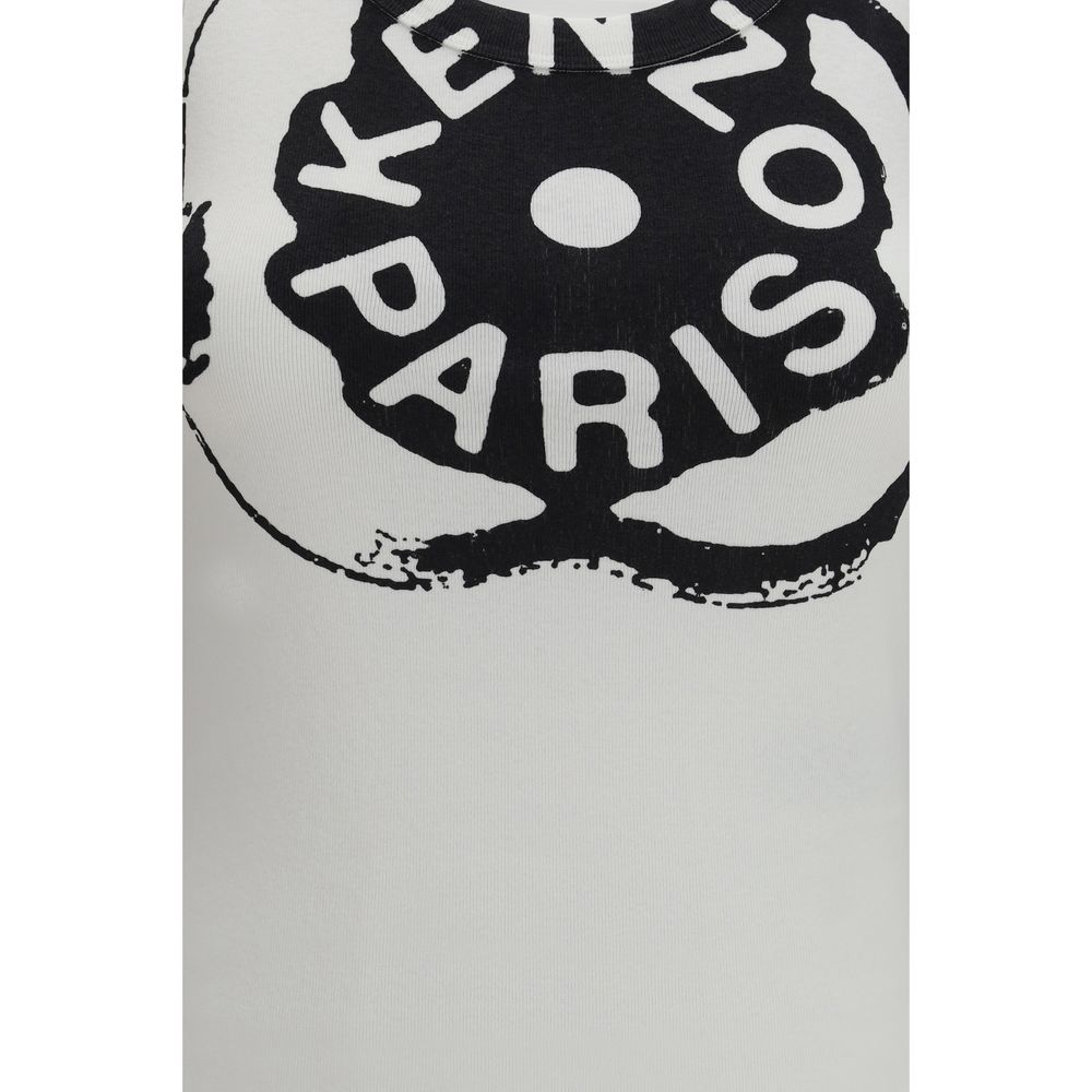 Kenzo White Cotton T-Shirt - Boke Flower 2.0