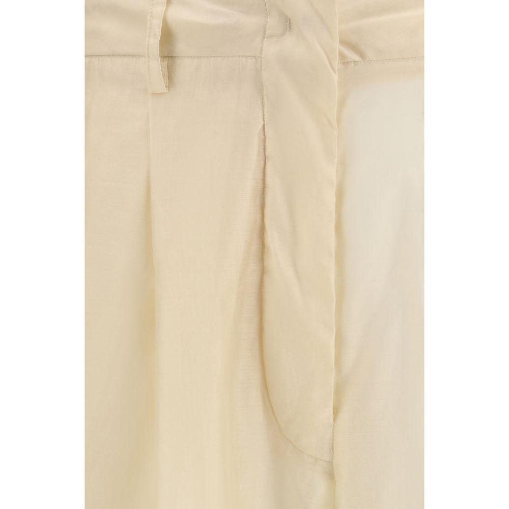 The Billie Pants by The Latest - Beige Cotton Casual Pants