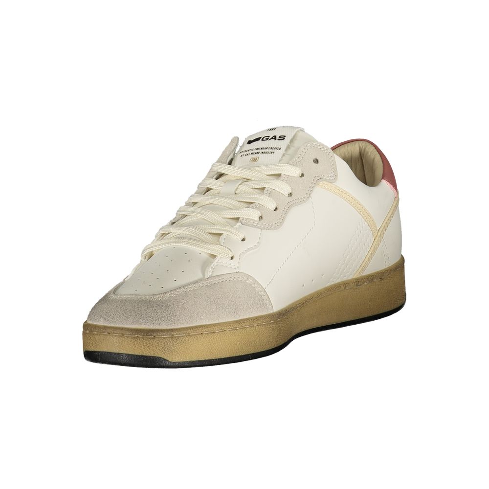 Gas Bianco Poliuretano Uomo Sneaker - White