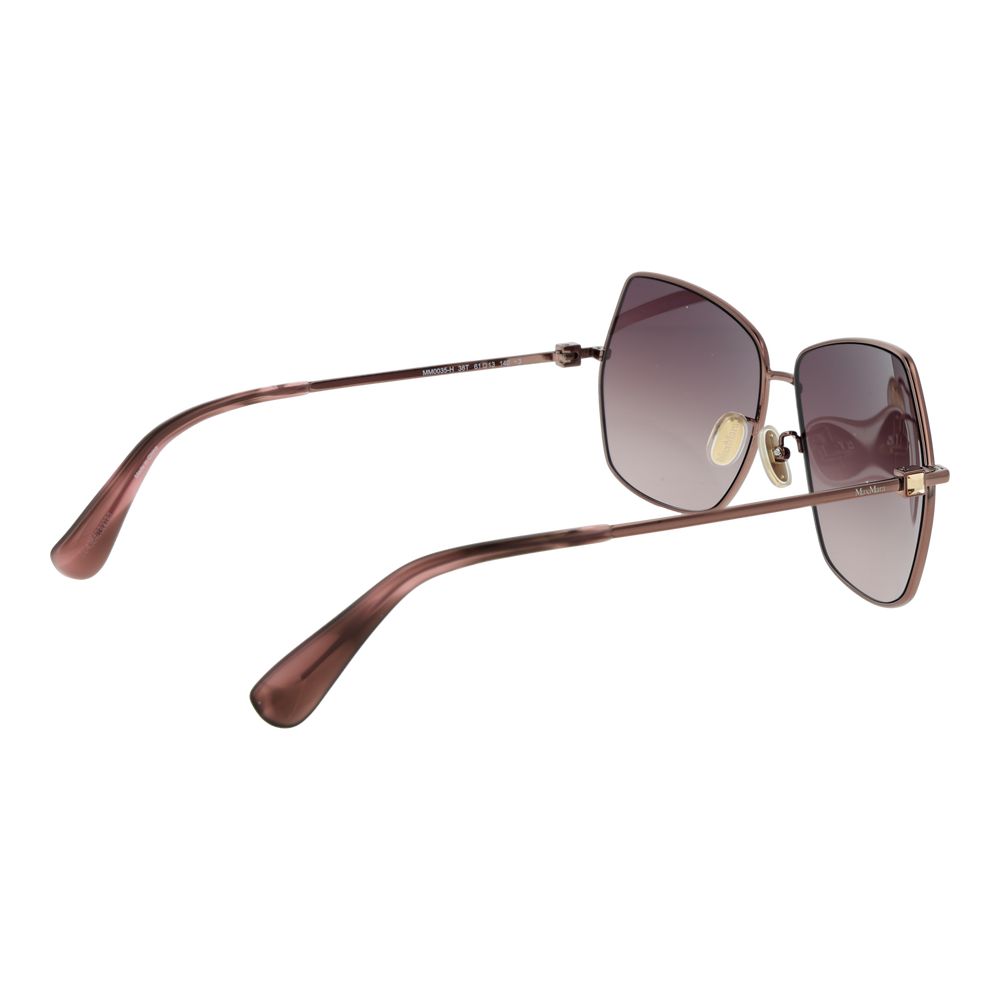 Max Mara Women’s Sunglasses – Bronze Metal Frame, Purple Gradient Lenses