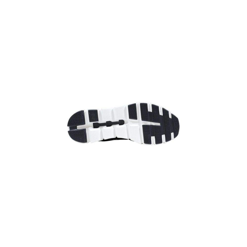 On Running Cloud 6 Black and White Recycled Polyester Athletic Sneakers