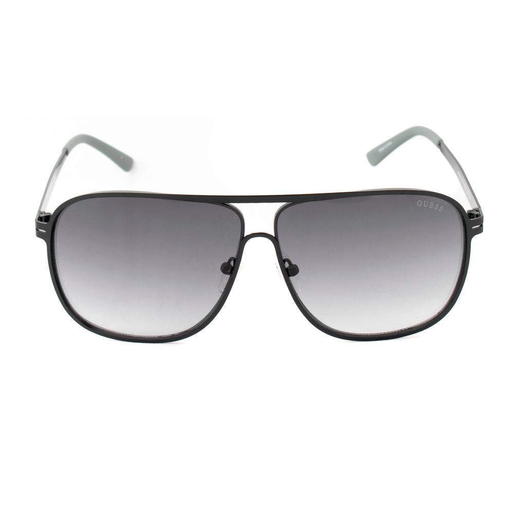 Guess Men’s Sunglasses – Black Metal Frame, Grey Degraded Lenses