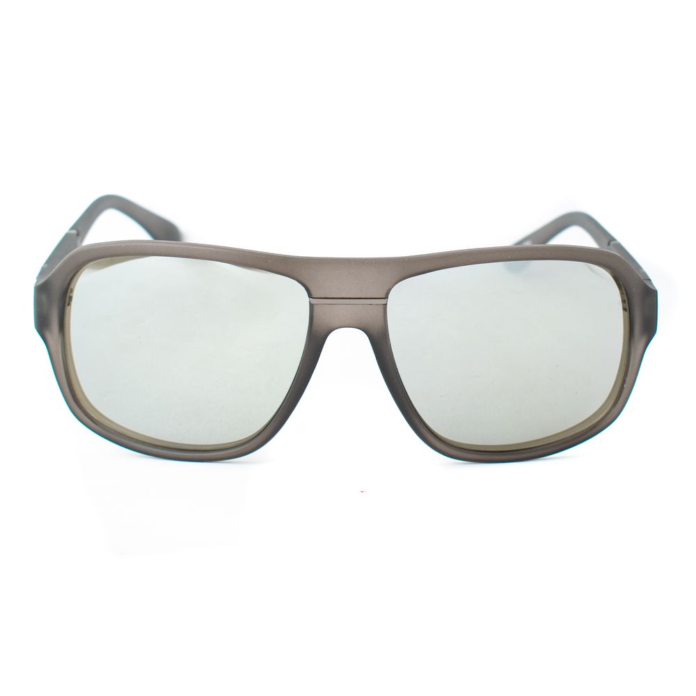 Guess Grey Resin Sunglasses – Stylish Round Frame, Mirrored Lenses