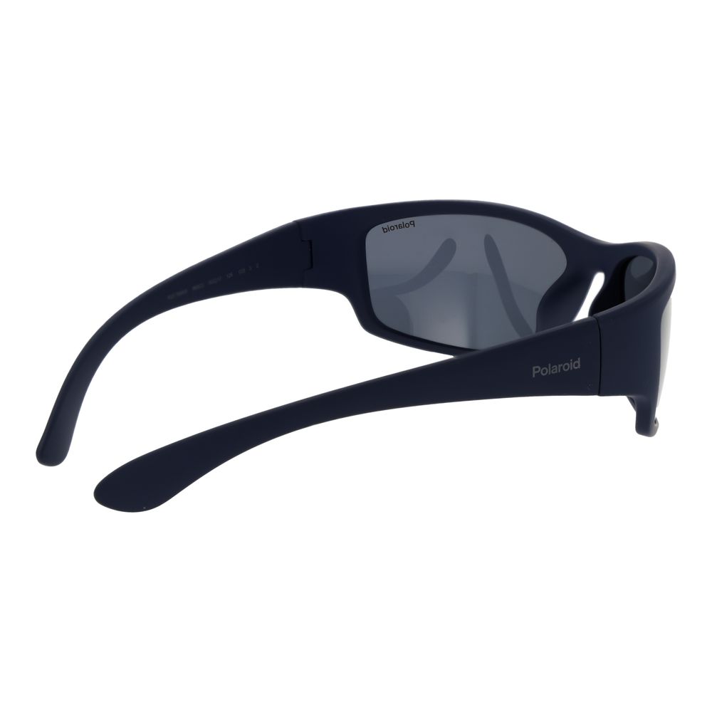 Polaroid Unisex Sunglasses – Blue Plastic Frame, Polarized Lenses