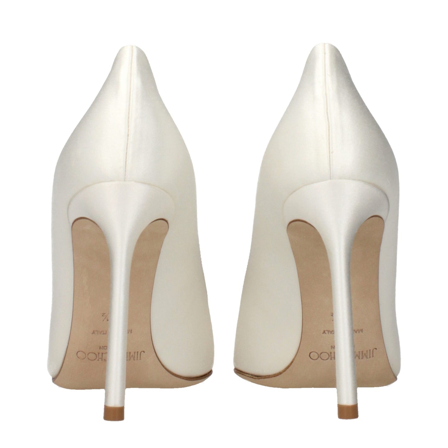 Jimmy Choo Beige Satin Platform Pumps - Elevate Your Elegance