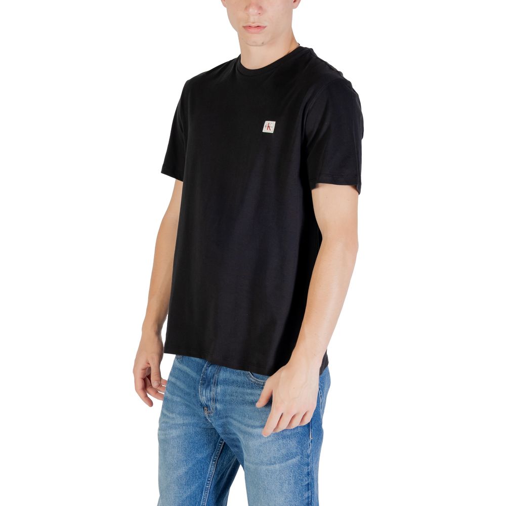 Calvin Klein Jeans Black Cotton T-Shirt - SS BADGE