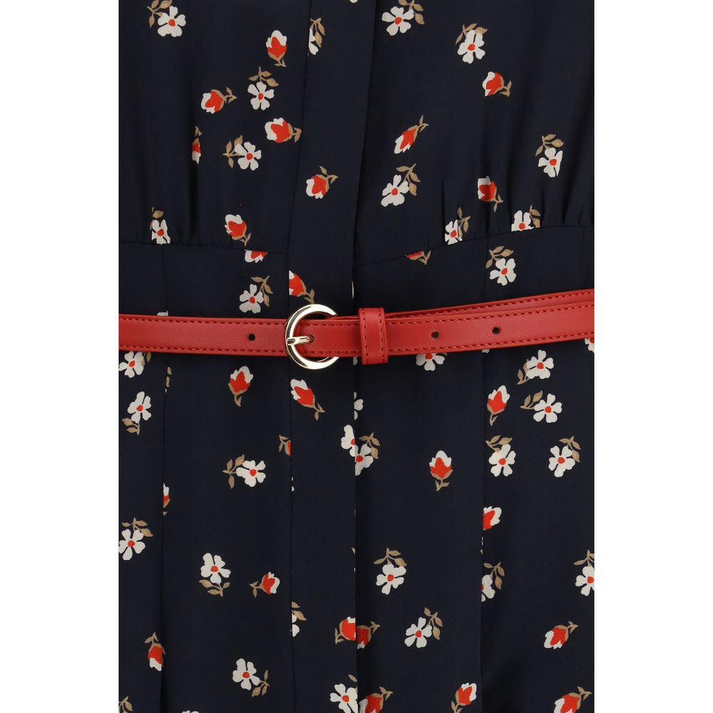 Max Mara Stelmo Blue Silk Casual Dress
