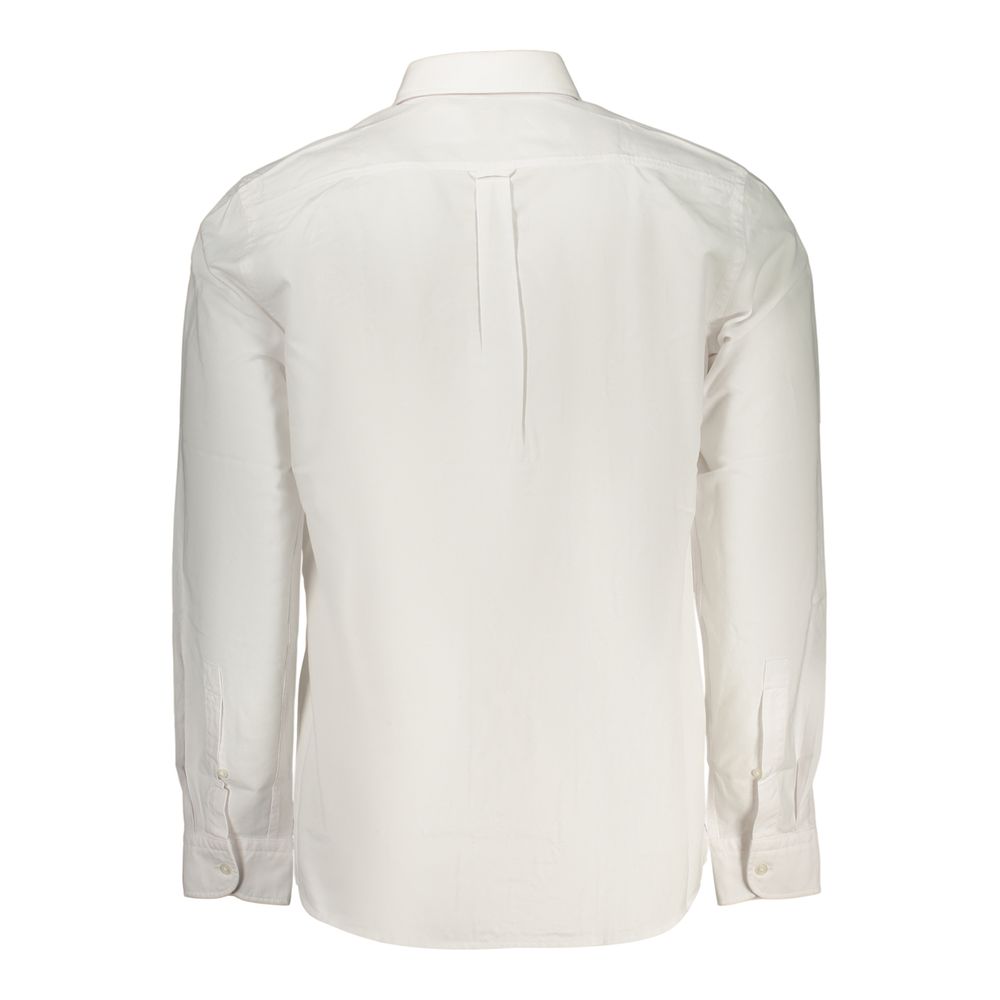 BOSS White Cotton Men's Shirt