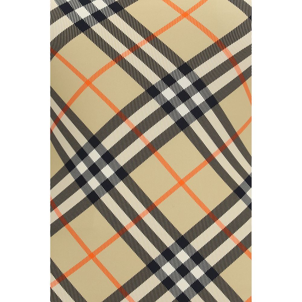 Burberry Beige Check One-Piece Swimsuit
