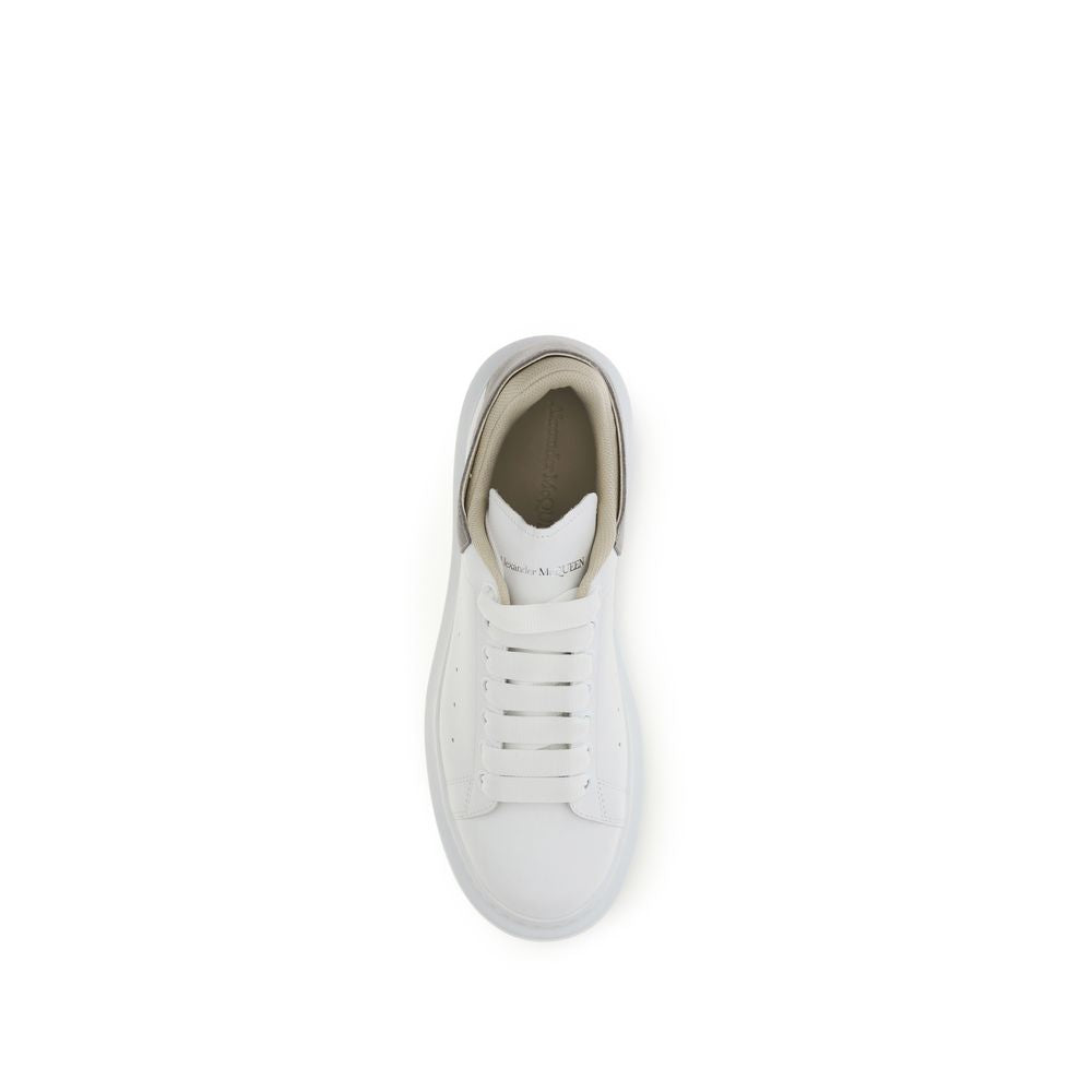Alexander McQueen White Leather Oversized Chunky Sneakers