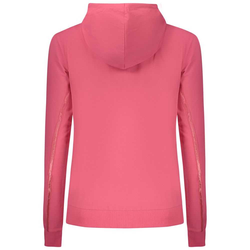 Freddy Pink Cotton Zip-Up Hooded Sweatshirt