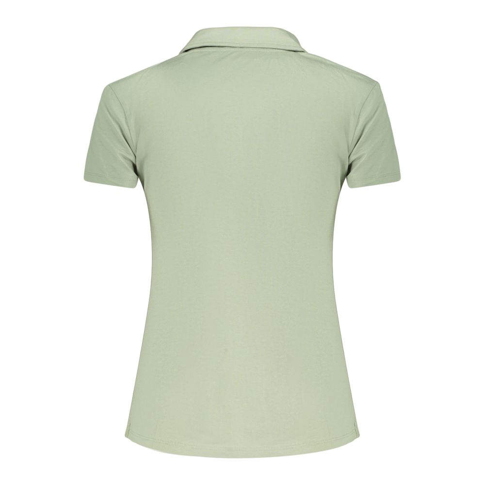 Freddy Green Cotton T-Shirt with V-Neck and Contrasting Details