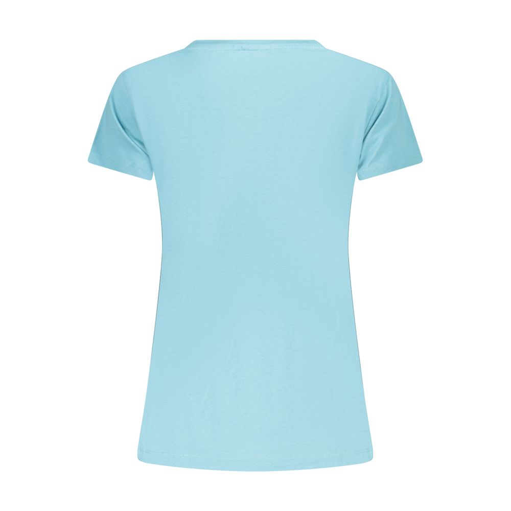 Freddy Blue Cotton Sportswear Short-Sleeved T-Shirt