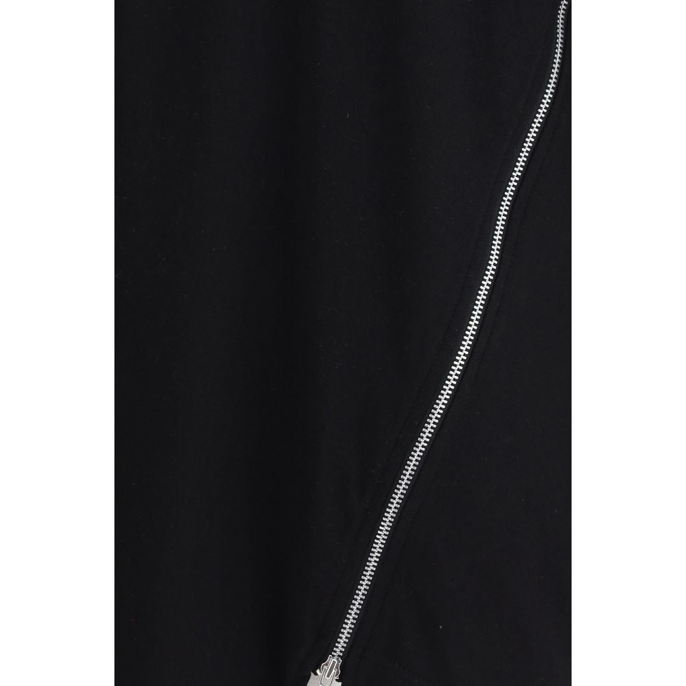 Comme des Garçons Black Cotton Sportswear T-Shirt with Side Zipper