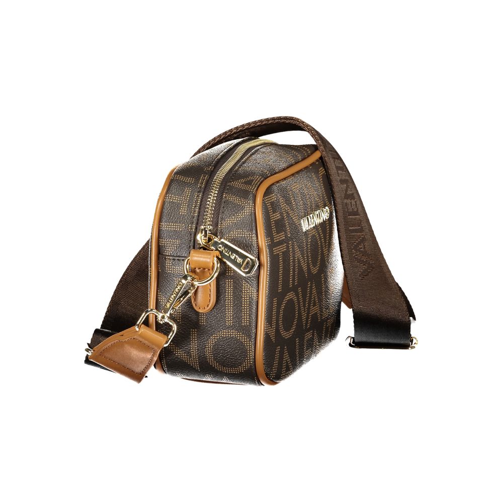 Mario Valentino Brown Recycled Handbag with Adjustable Strap