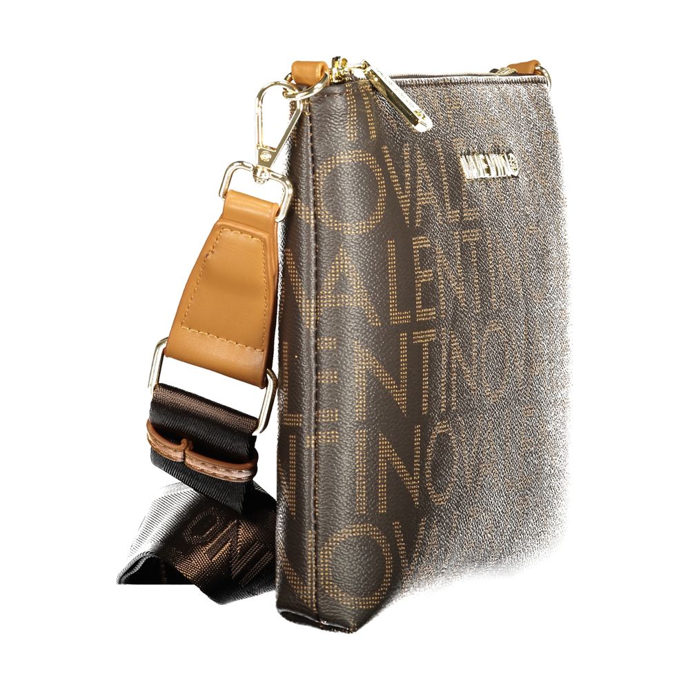 Mario Valentino Brown Recycled Handbag with Adjustable Shoulder Strap