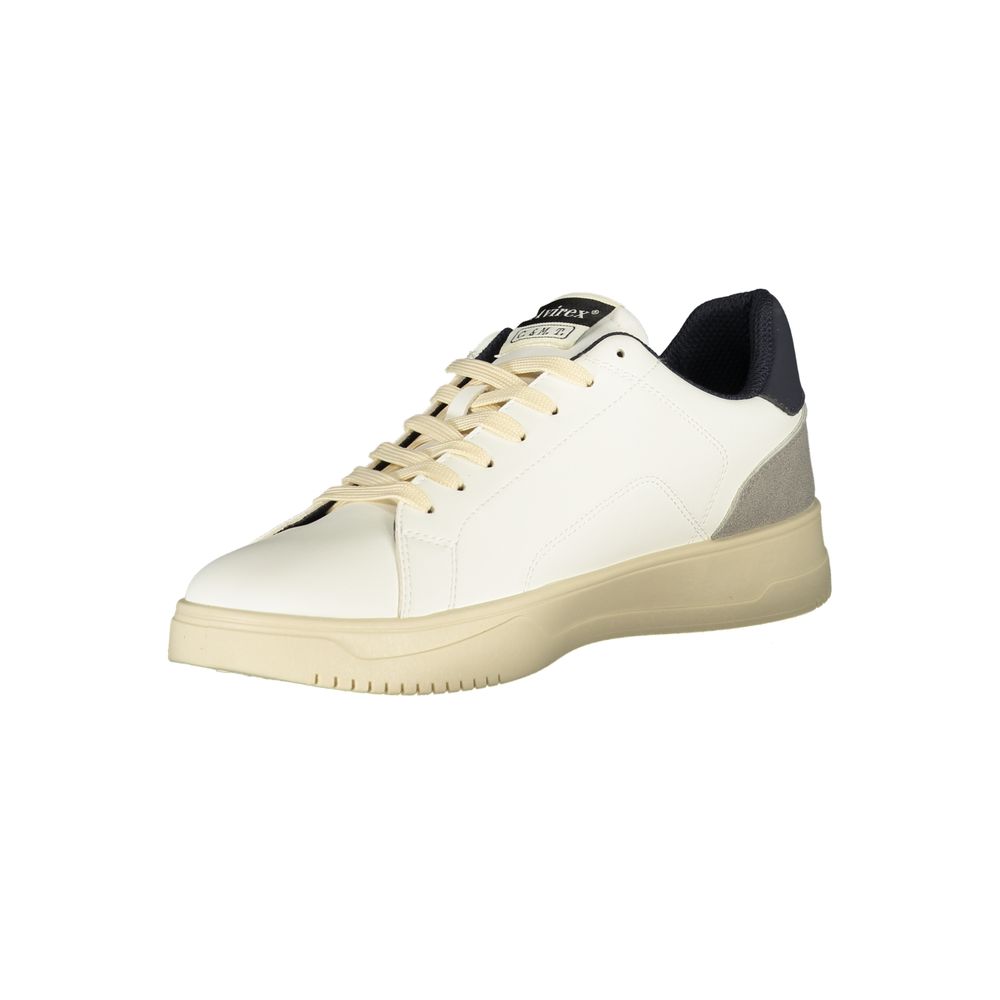 Avirex PANSIT02 White Polyurethane Men's Sneakers