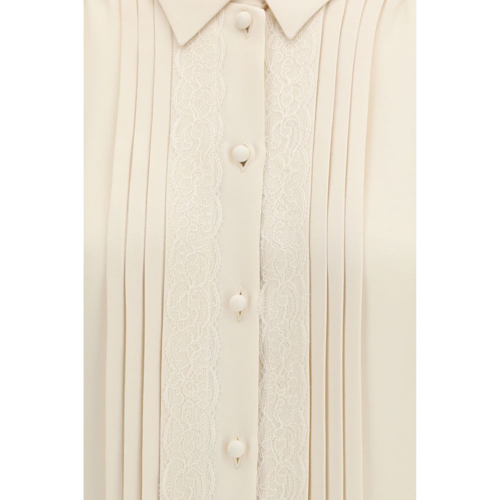 Valentino Beige Silk Shirt: Elegance Redefined