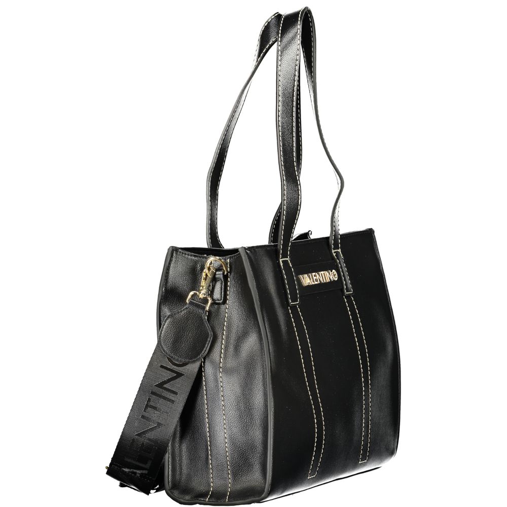 Mario Valentino Black Smooth Leather Women's Handbag