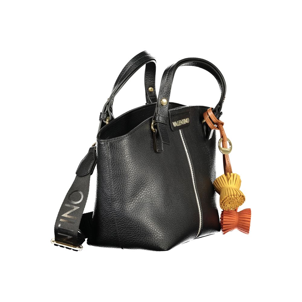 Mario Valentino Black Smooth Leather Handbag