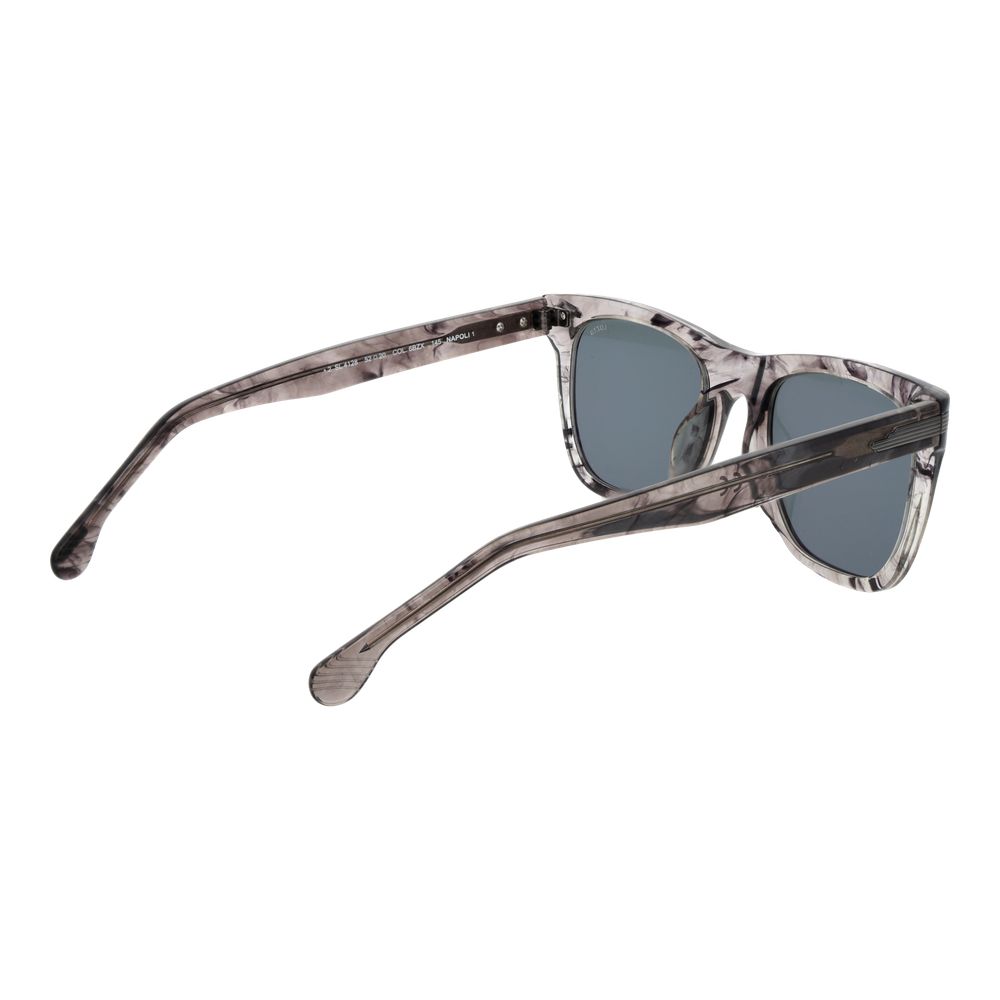 Lozza Men’s Sunglasses – Grey Full-Rim Frame, Mirrored Lenses