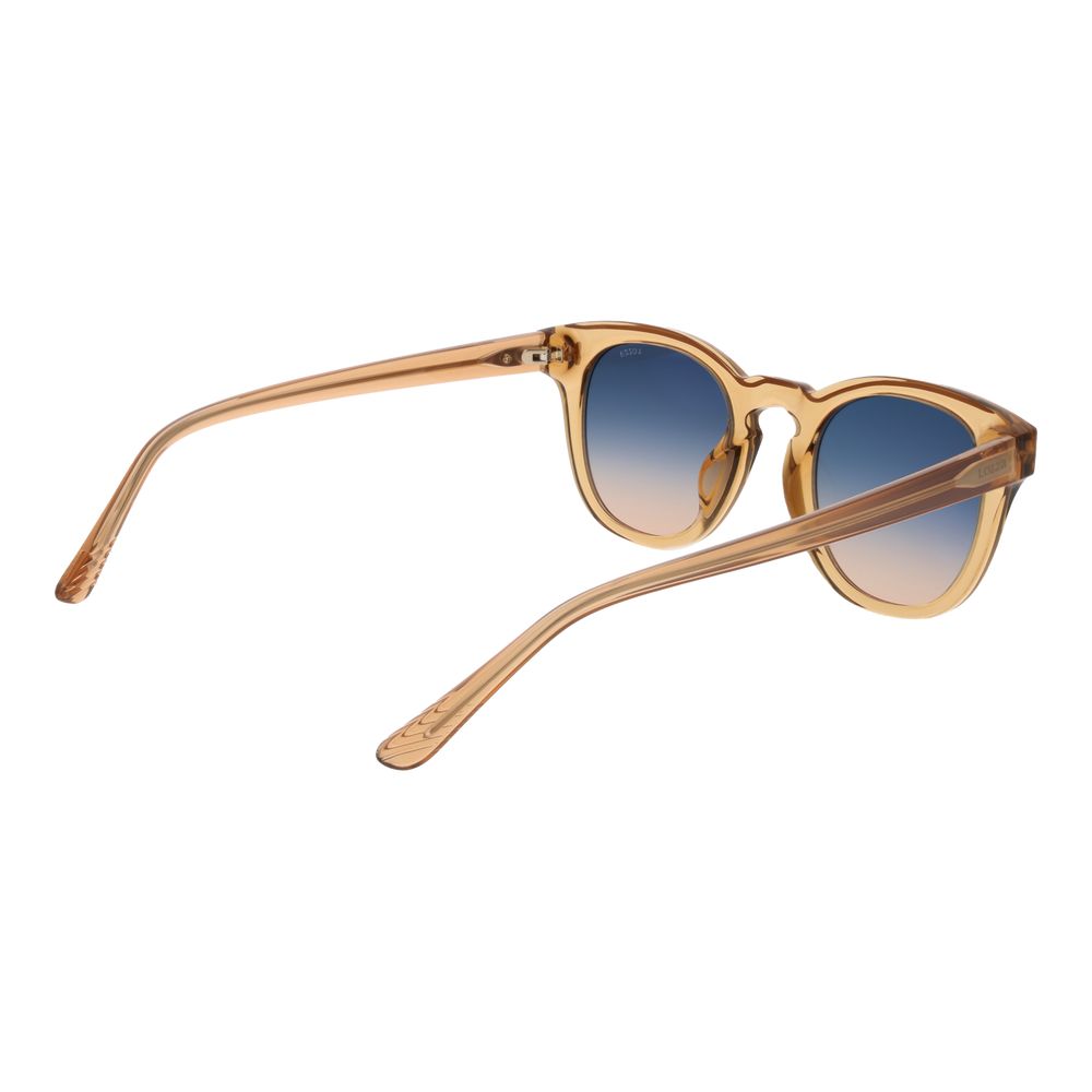 Lozza Unisex Sunglasses – Beige Full-Rim Frame, Blue Gradient Lenses