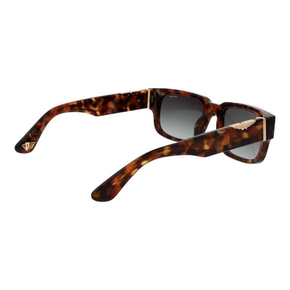 Police Men's Sunglasses – Brown Frame with Green Gradient Lenses