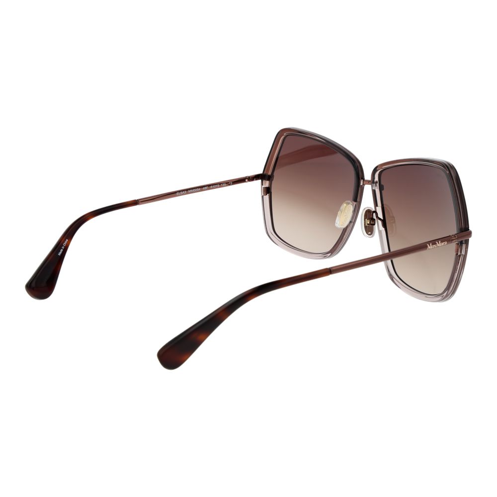 Max Mara Women’s Sunglasses – Bronze Metal Frame, Brown Gradient Lenses