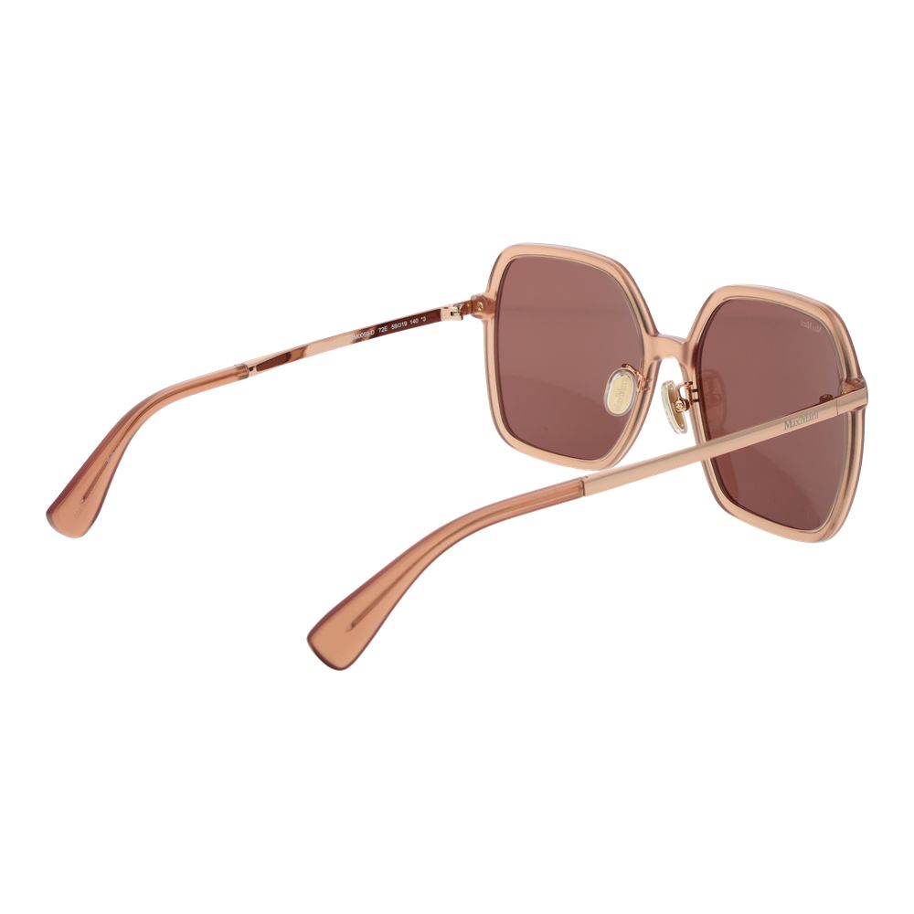 Max Mara Women’s Sunglasses – Coral Square Frame, Rose Lenses