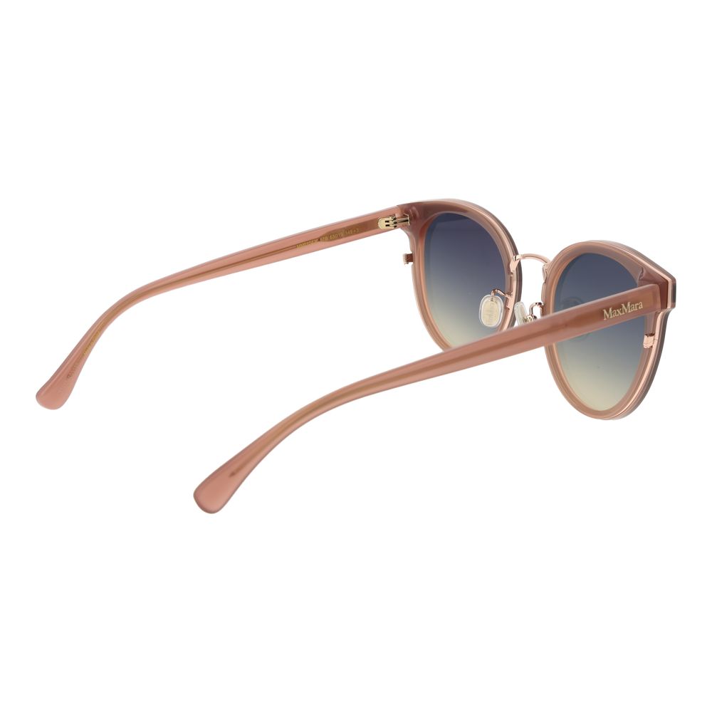 Max Mara Women’s Cat Eye Sunglasses – Beige Frame, Blue Gradient Lenses