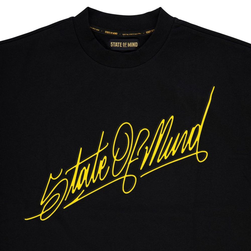 5TATE OF MIND Black Cotton T-Shirt