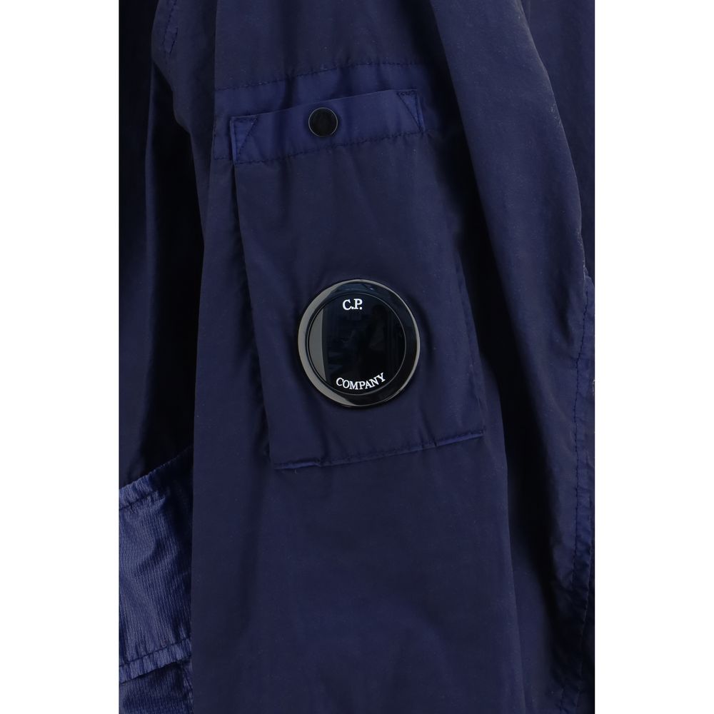 C.P. Company Blue Polyamide Bomber Jacket
