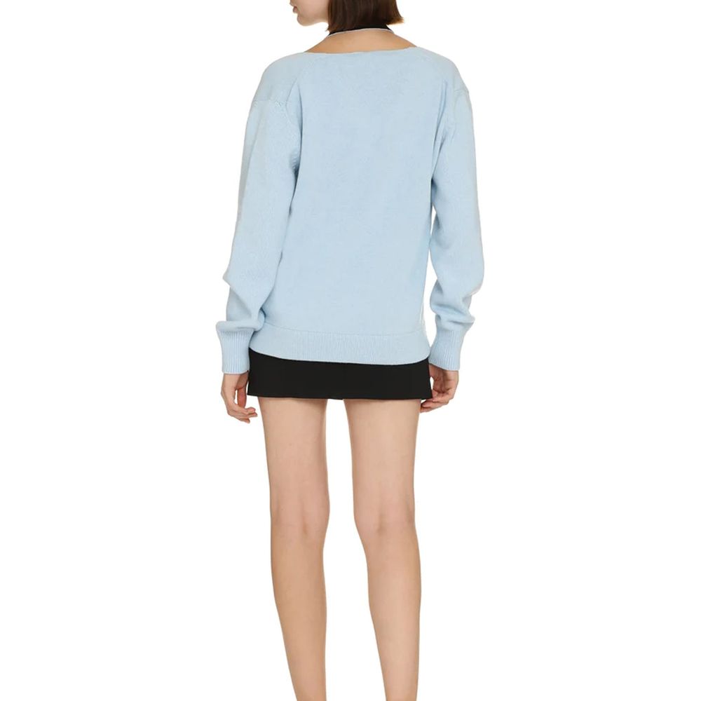 Fendi Blue Cashmere Cardigan - Timeless Elegance with a Contemporary Twist