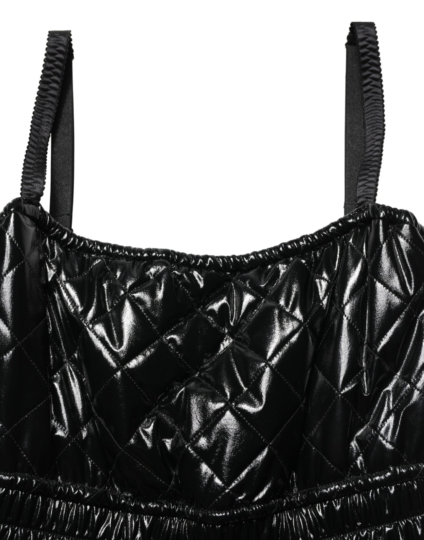 Dolce & Gabbana Black Vinyl Jumpsuit