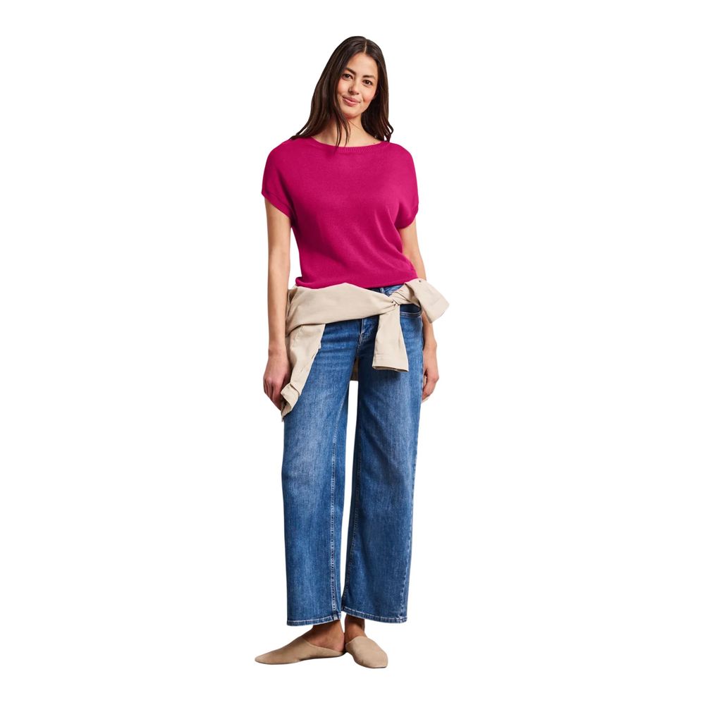 Street One Pink Viscose Sleeveless Sweater